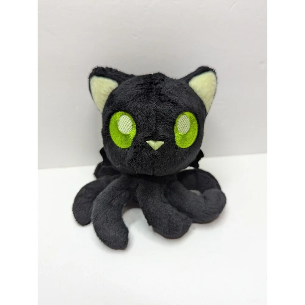 Tentacle Kitty Moonlight Little One Plush 2019 HTF Rare Glow Black Cat Green Eye